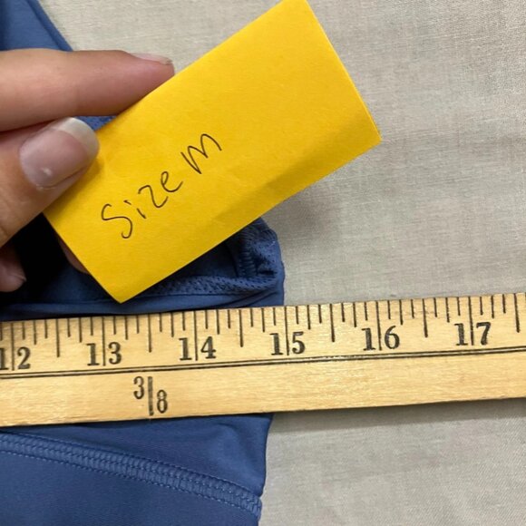 All in Motion Women's Size M Blue Medium Support Effortless Support Bra Sports - Picture 10 of 10